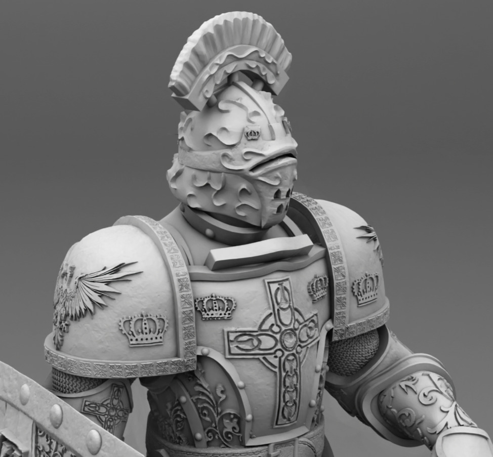 Mace Solider 3D print model_7