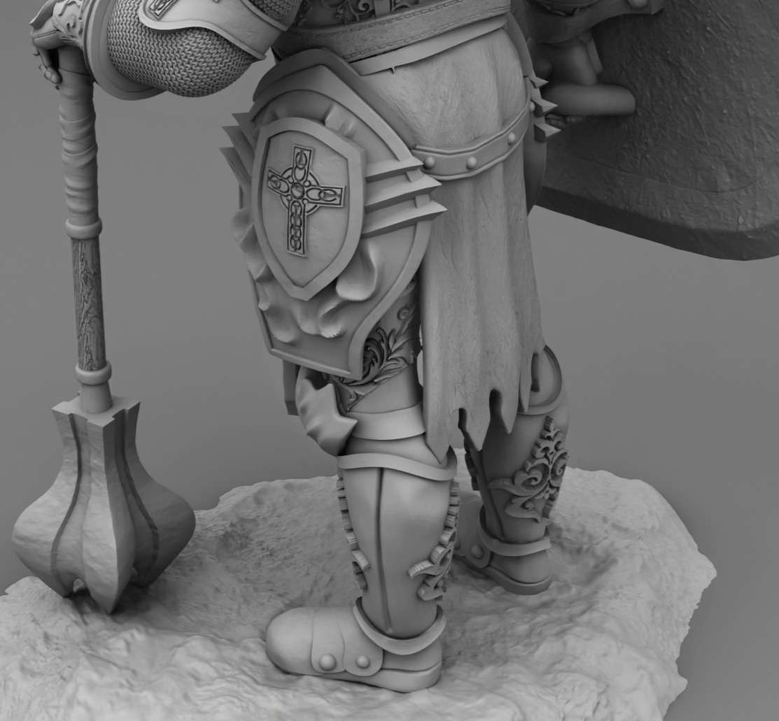 Mace Solider 3D print model_17