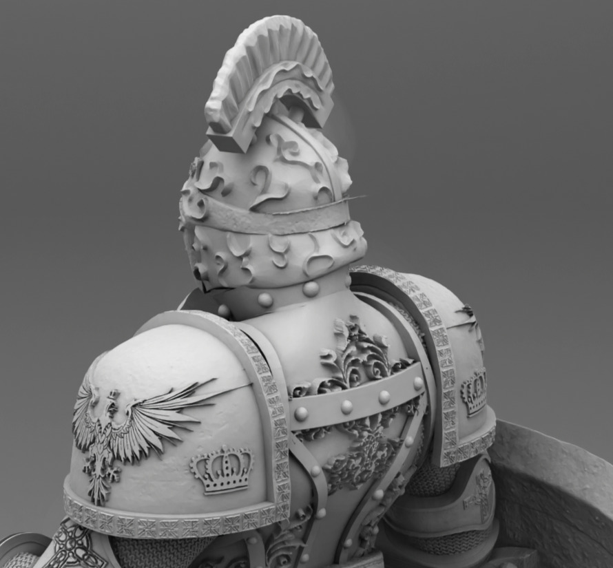 Mace Solider 3D print model_14