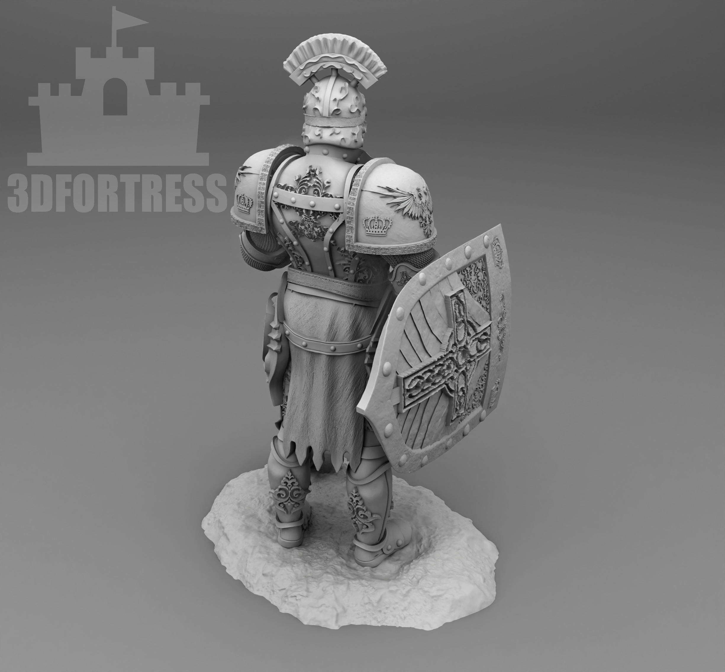 Mace Solider 3D print model_2
