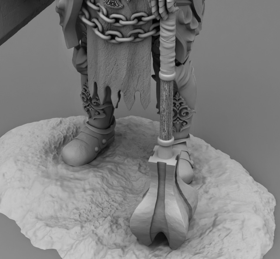 Mace Solider 3D print model_6