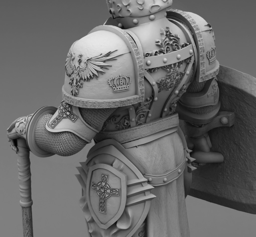 Mace Solider 3D print model_15