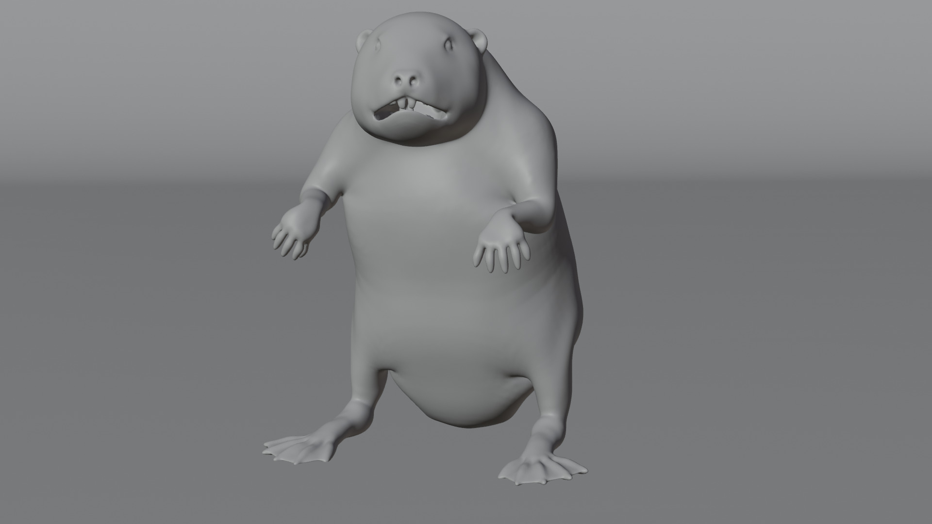 Beaver 3D model - Figurine 3D print model_3