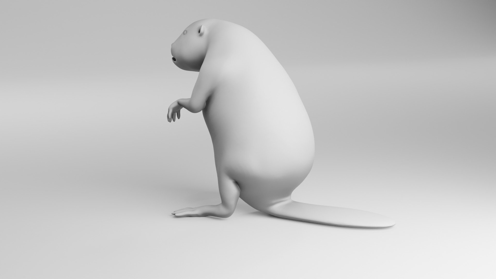 Beaver 3D model - Figurine 3D print model_1