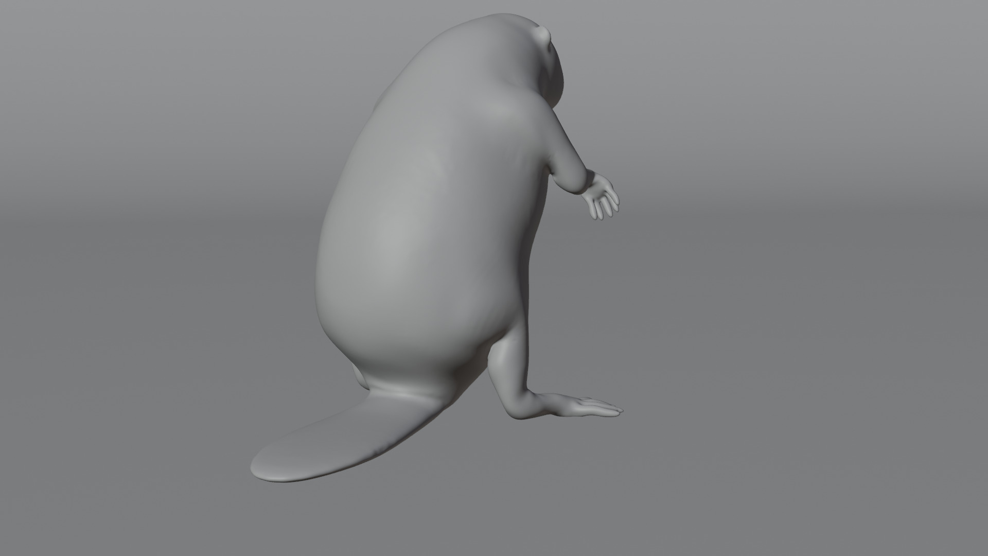 Beaver 3D model - Figurine 3D print model_5