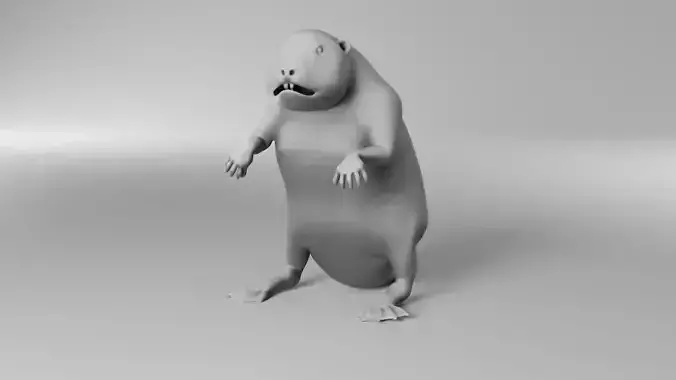 Beaver 3D model - Figurine