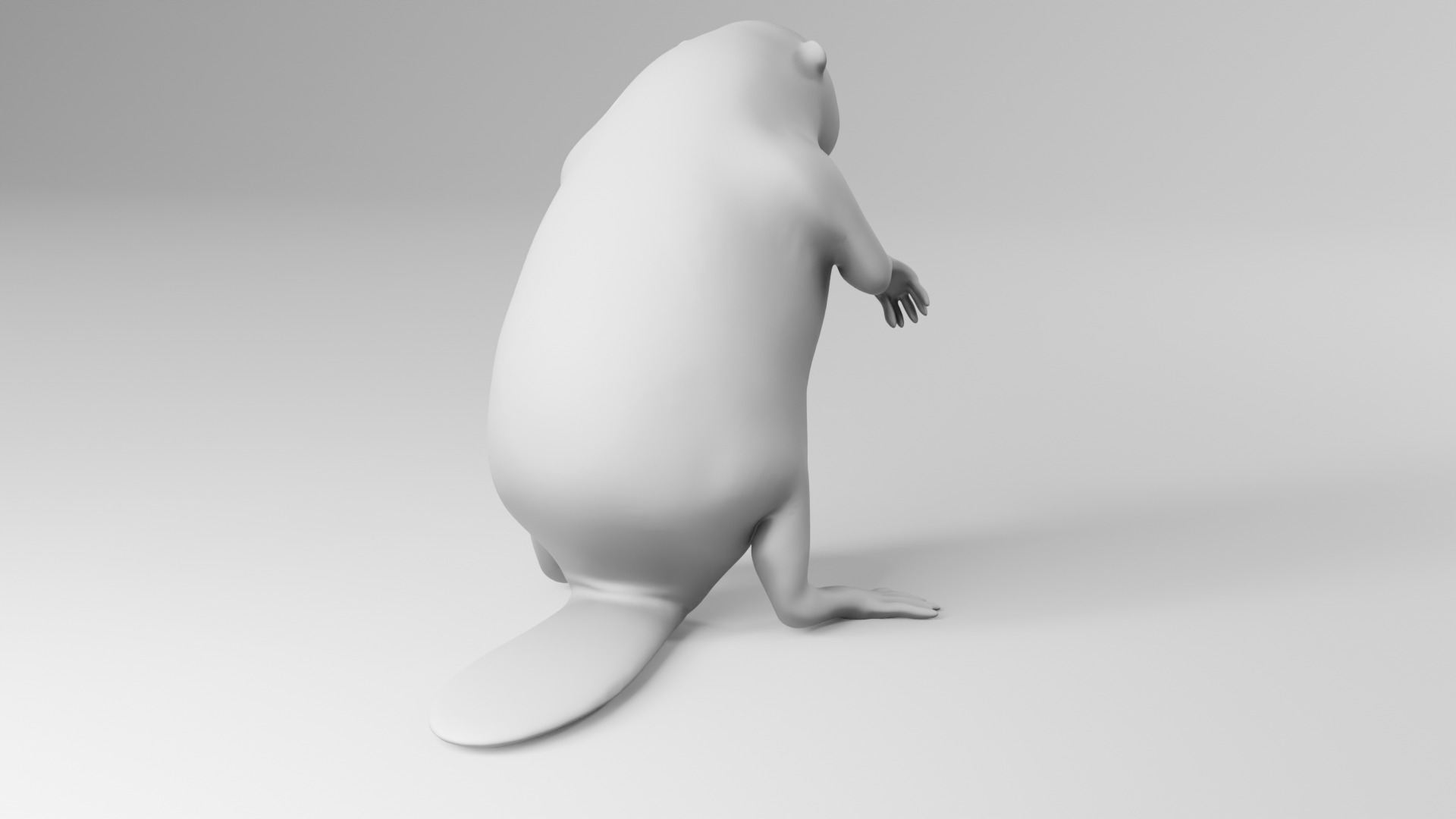 Beaver 3D model - Figurine 3D print model_2
