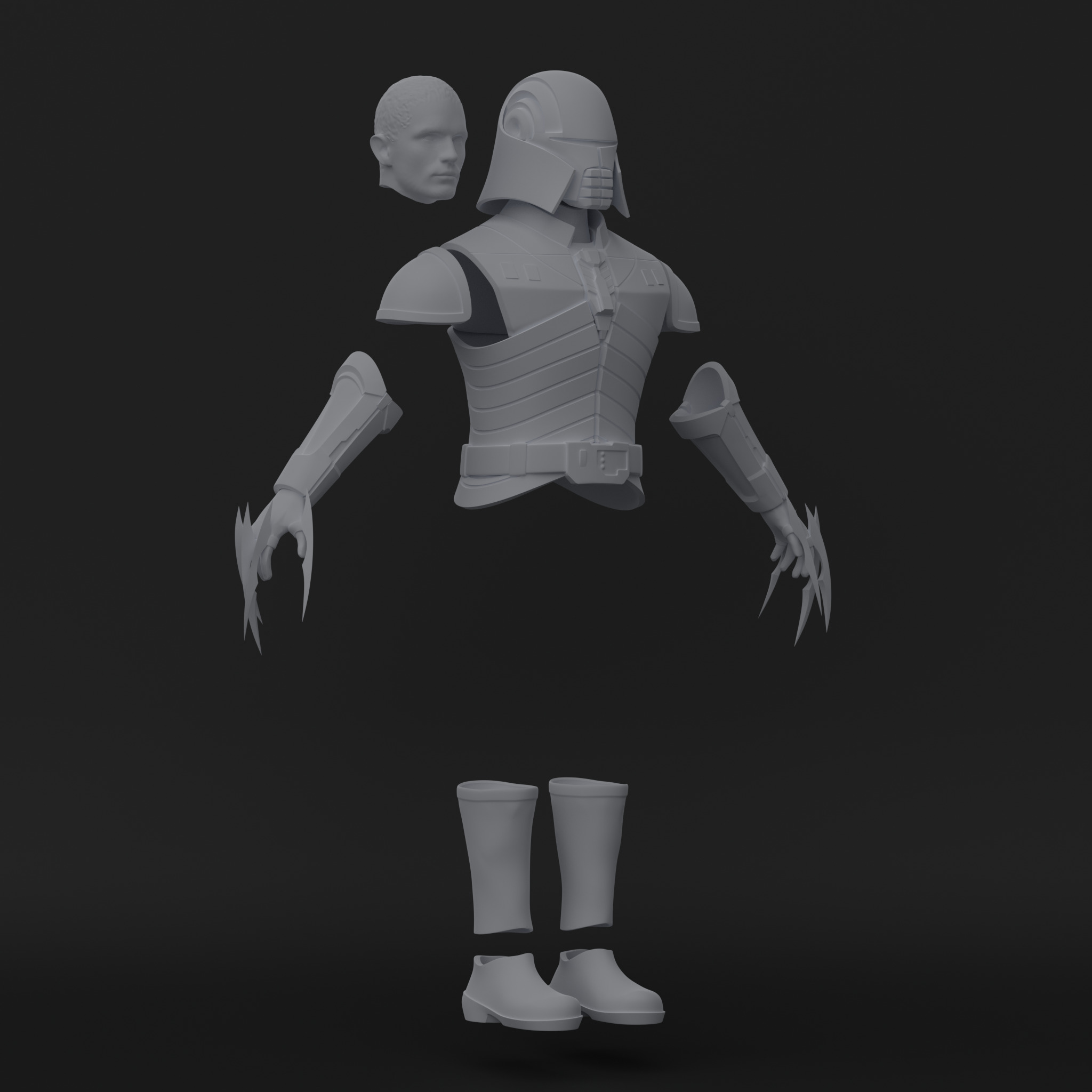 Inquisitor Starkiller Kit - One12 - STL files 3D 3D print model_1