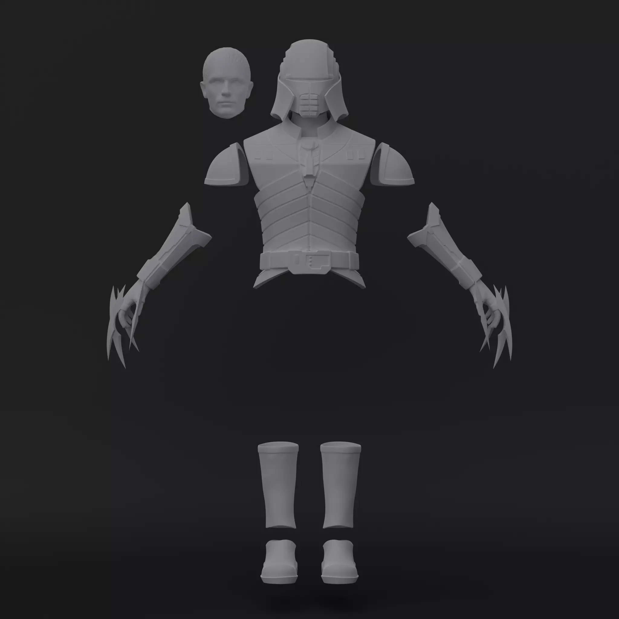 Inquisitor Starkiller Kit - One12 - STL files 3D 3D print model_0