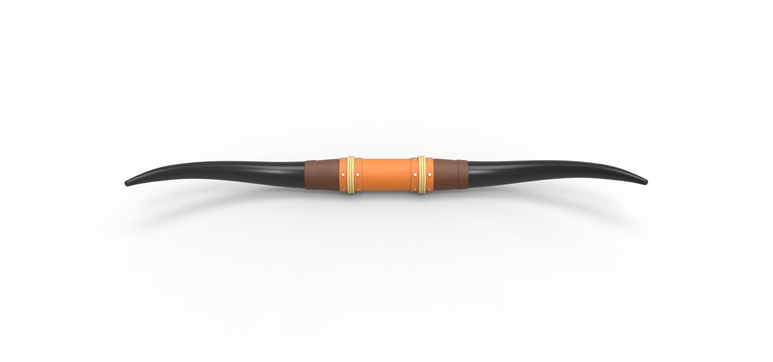 Bull horns for car ot truck Scale 1 to 25 3D print model_1