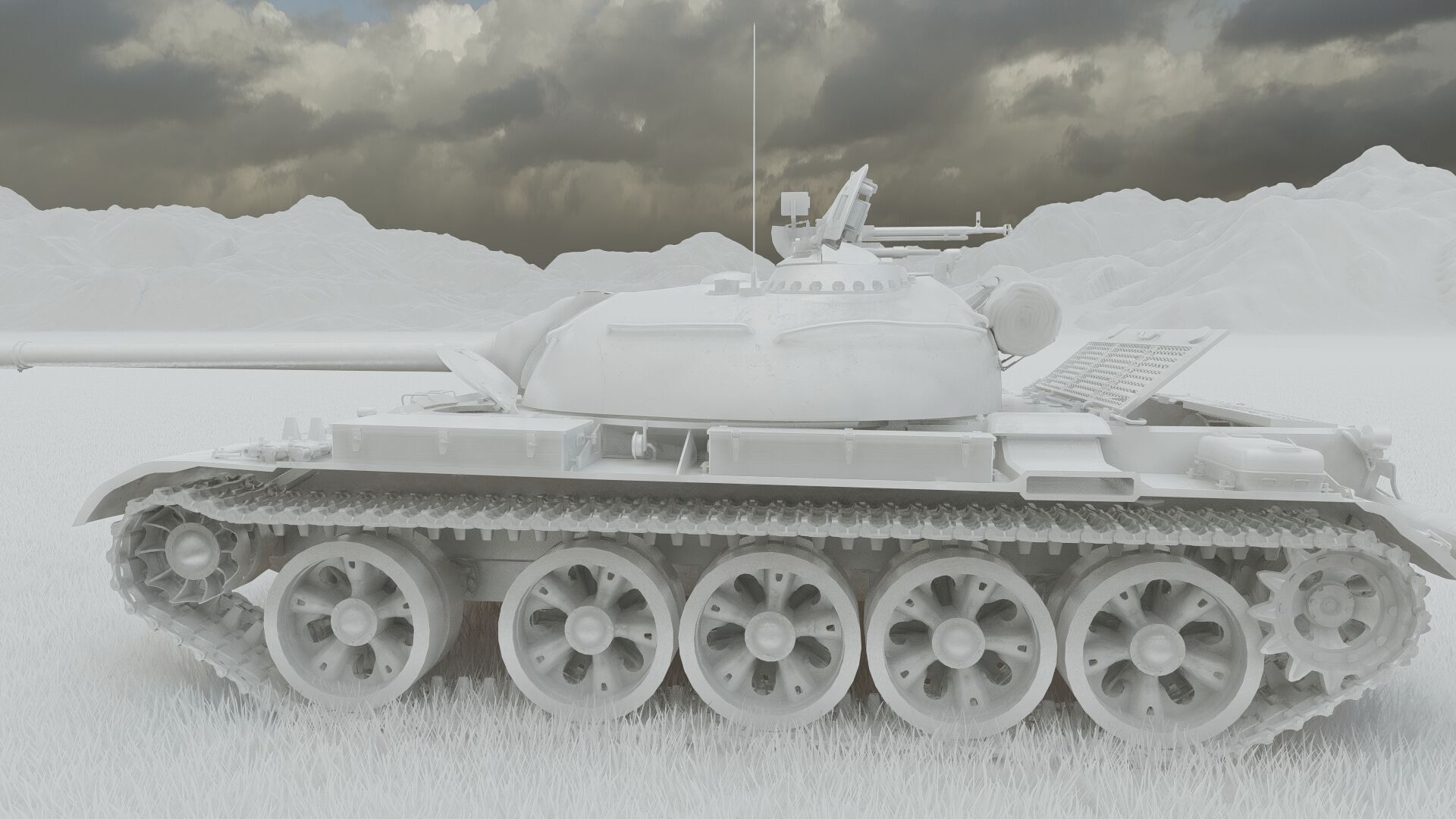 TYPE 59 MAiIN BATTLE TANK 3D model_28