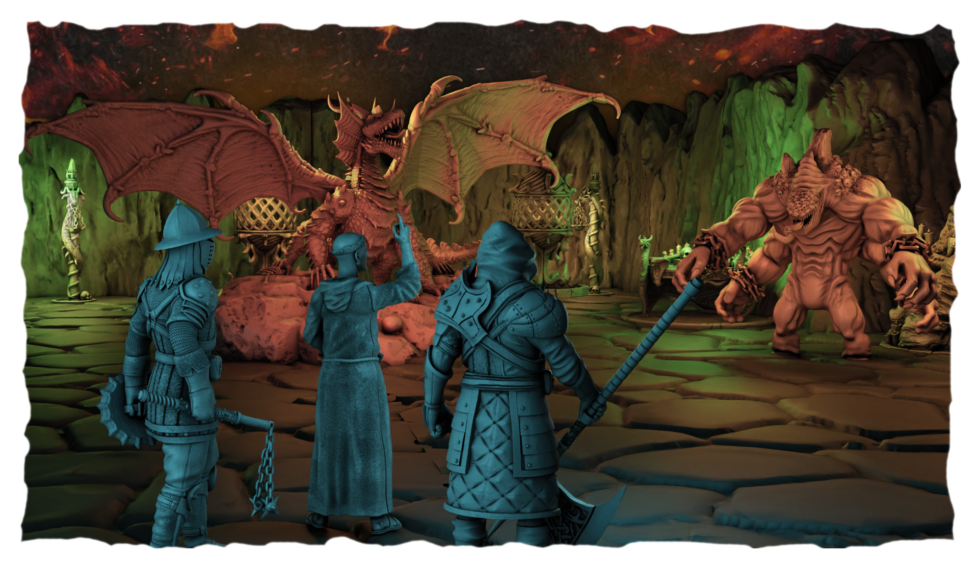 Medieval monk  3D print model_15