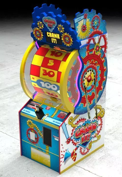 Baytek Crank It Redemption Arcade Machine 3D model_0