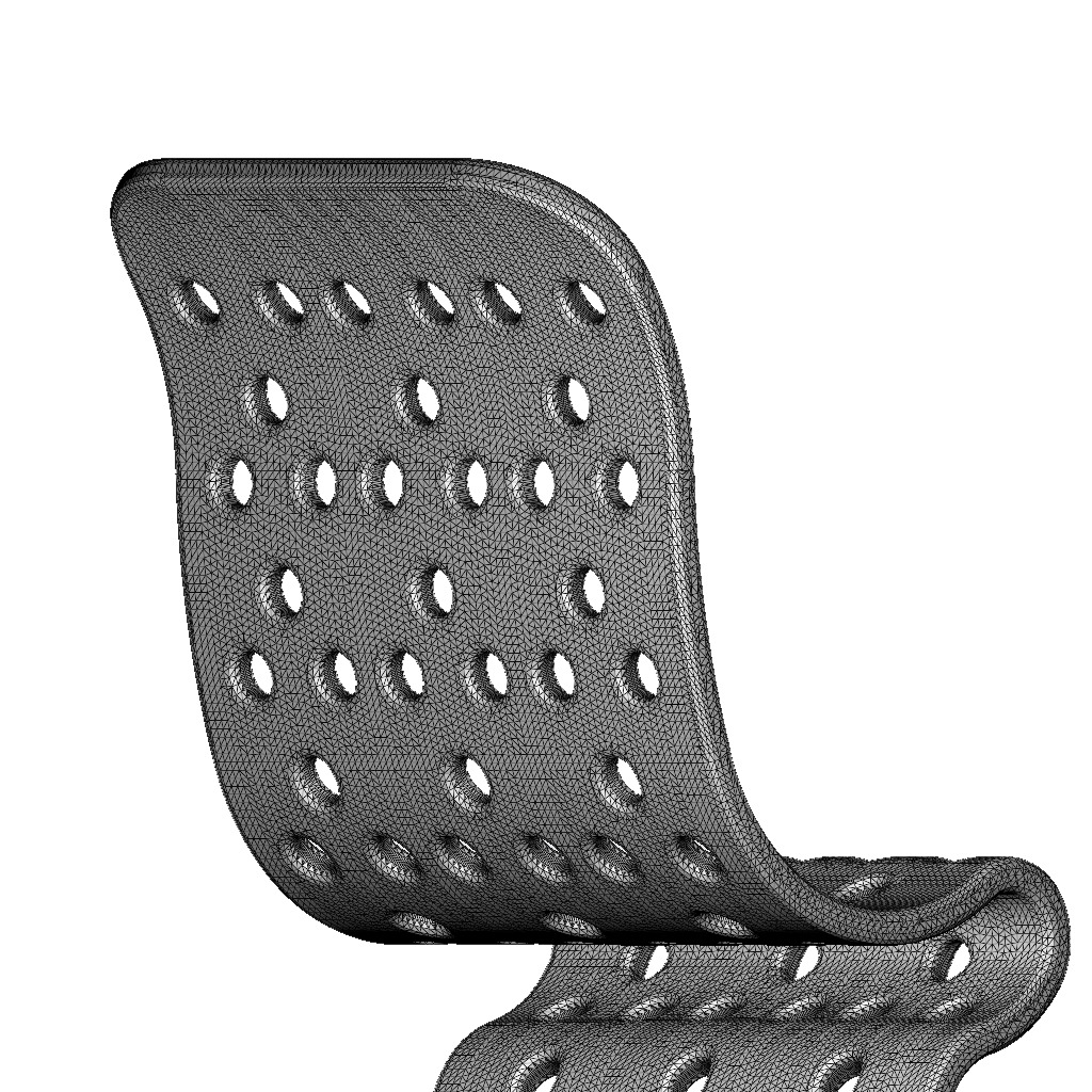 Exquisite Wooden Chair 3D print model_5