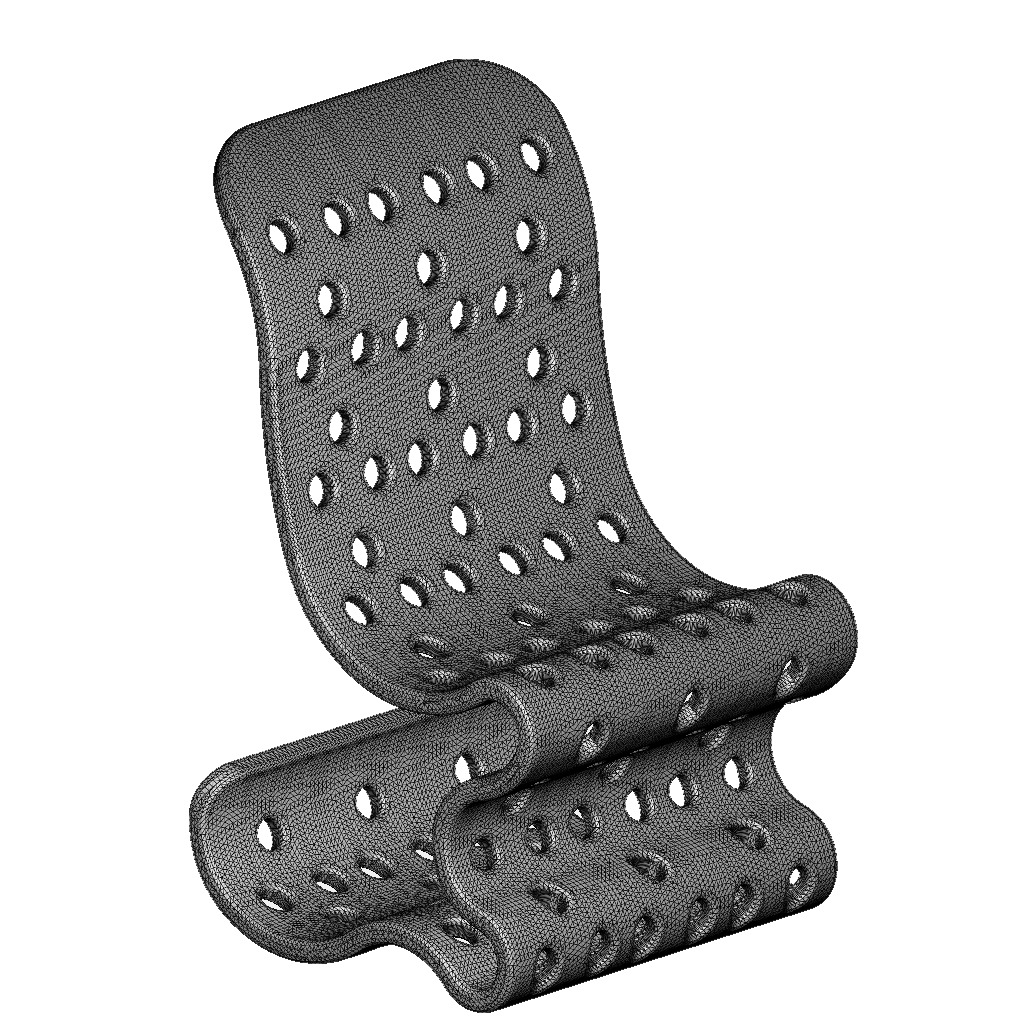 Exquisite Wooden Chair 3D print model_6