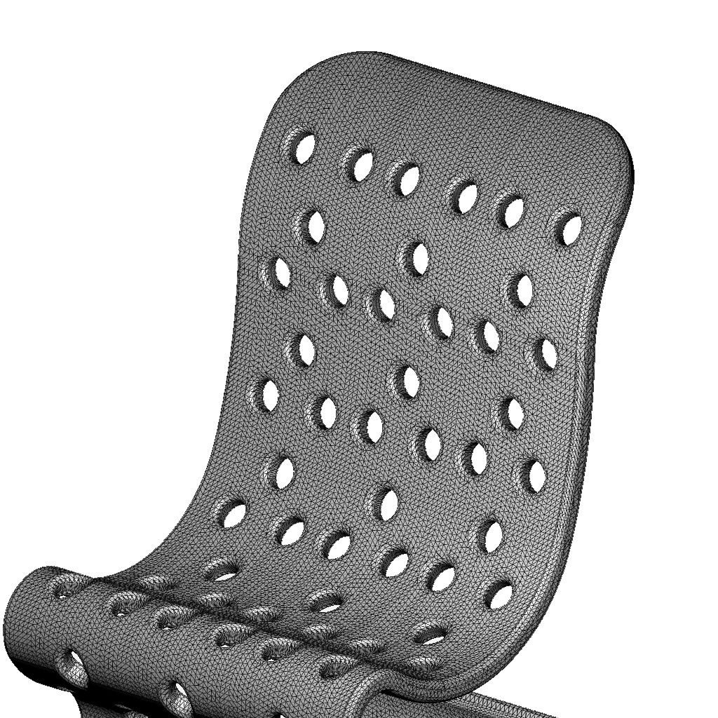 Exquisite Wooden Chair 3D print model_8