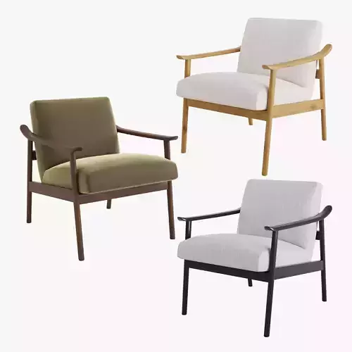 Mid-Century Show Wood Chair 