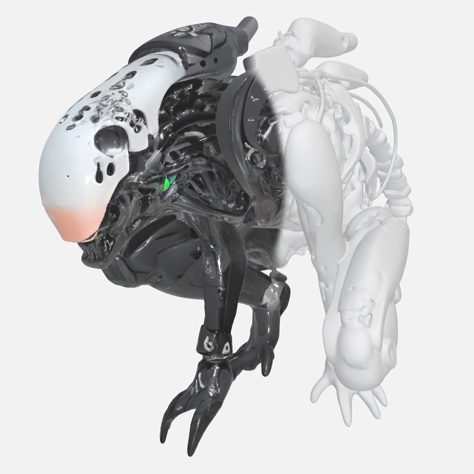 Xenomorph robot Alien  3D print model_1