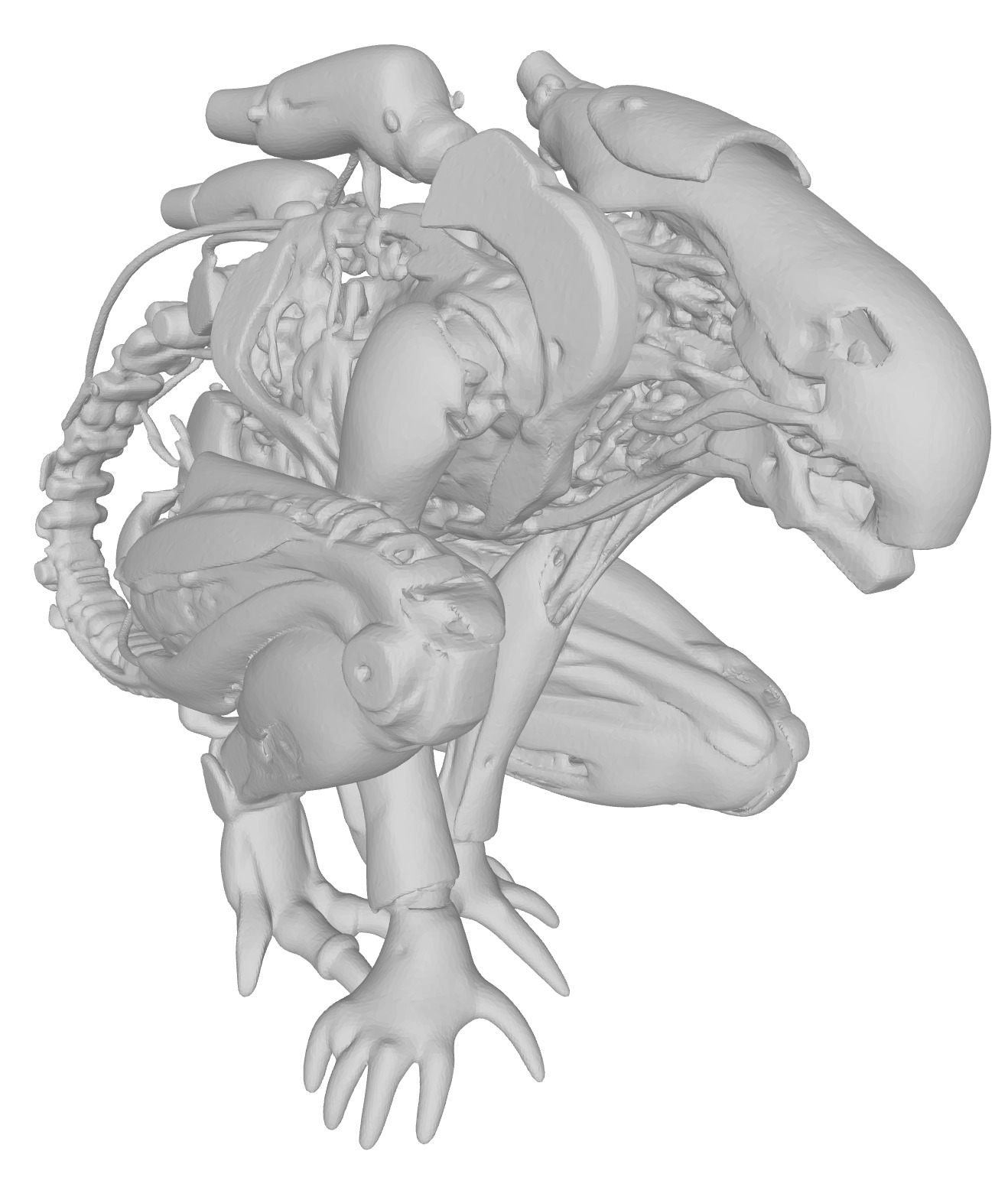 Xenomorph robot Alien  3D print model_3