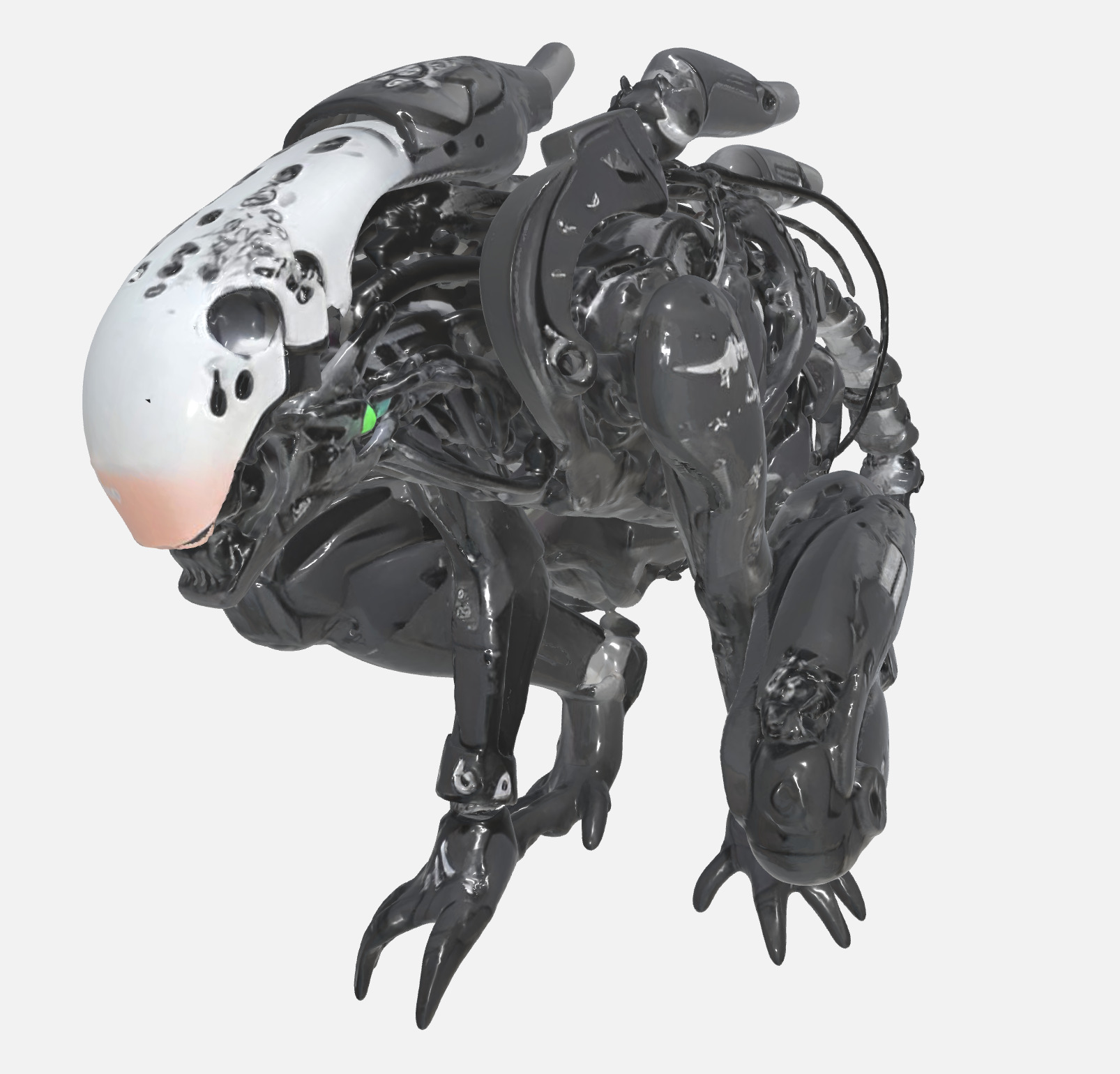 Xenomorph robot Alien  3D print model_2