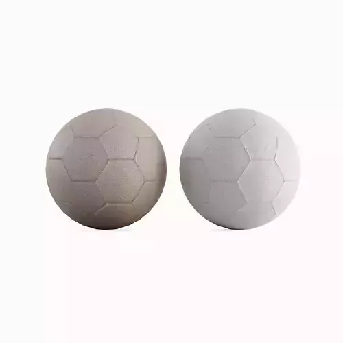 Low Poly Soccer Ball Set  Low-poly 3D model