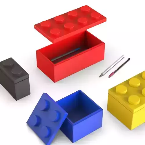 LEGO Organizer Set - 4 pcs Stackable Storage Container Block