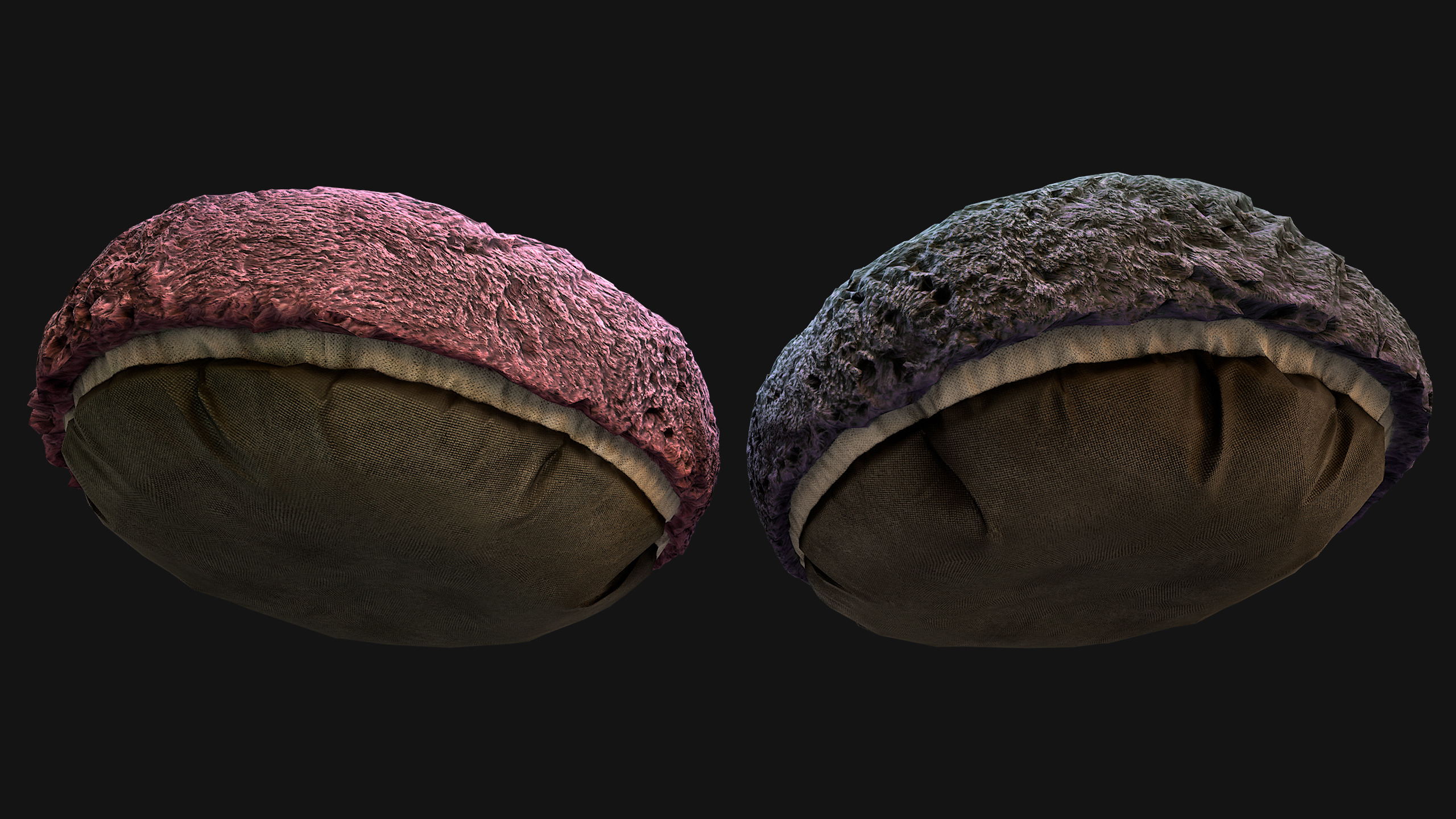 Bed Pet Chair for Cats and Dogs Furniture Low-poly 3D model_13