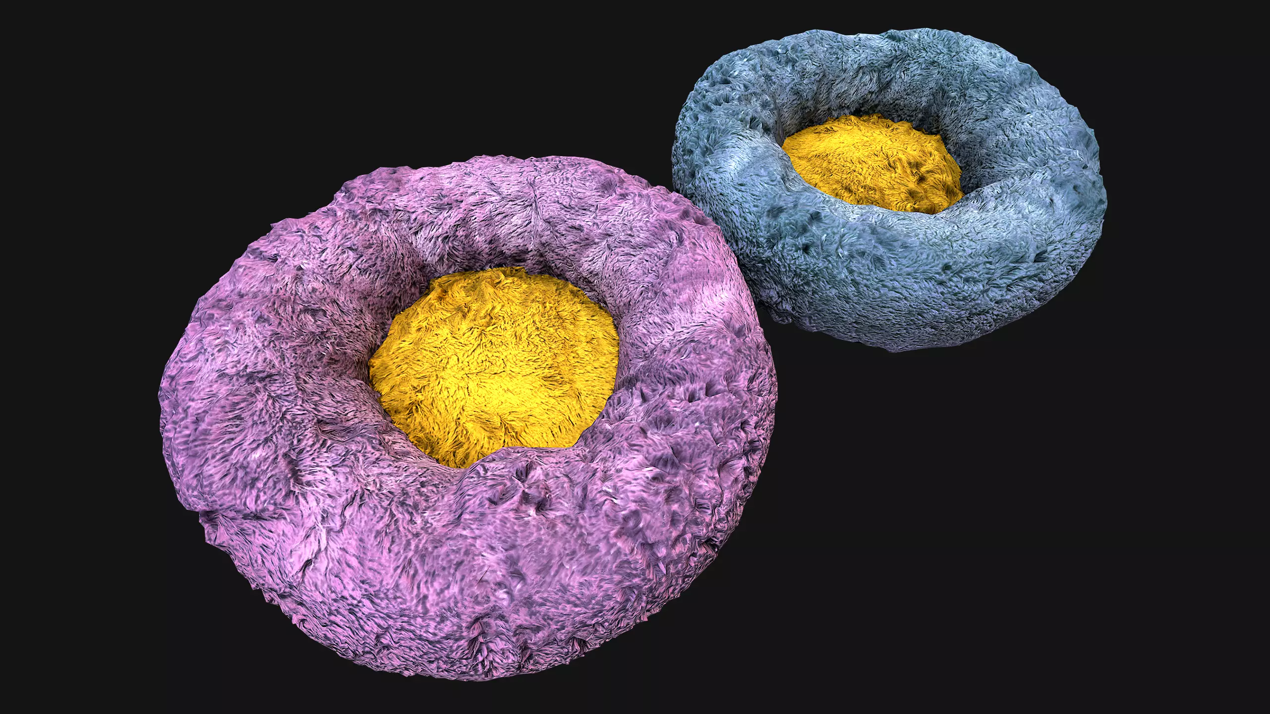 Bed Pet Chair for Cats and Dogs Furniture Low-poly 3D model_0