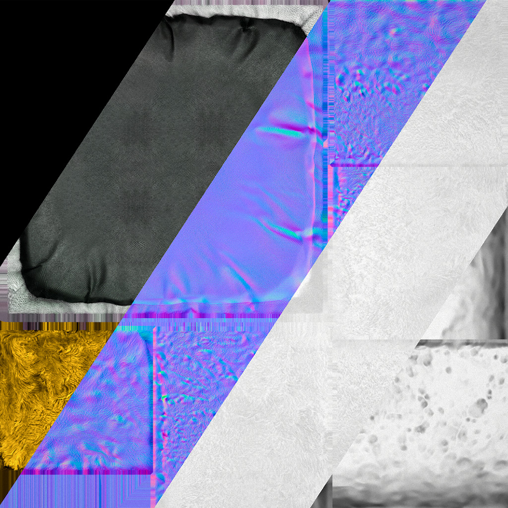 Bed Pet Chair for Cats and Dogs Furniture Low-poly 3D model_24