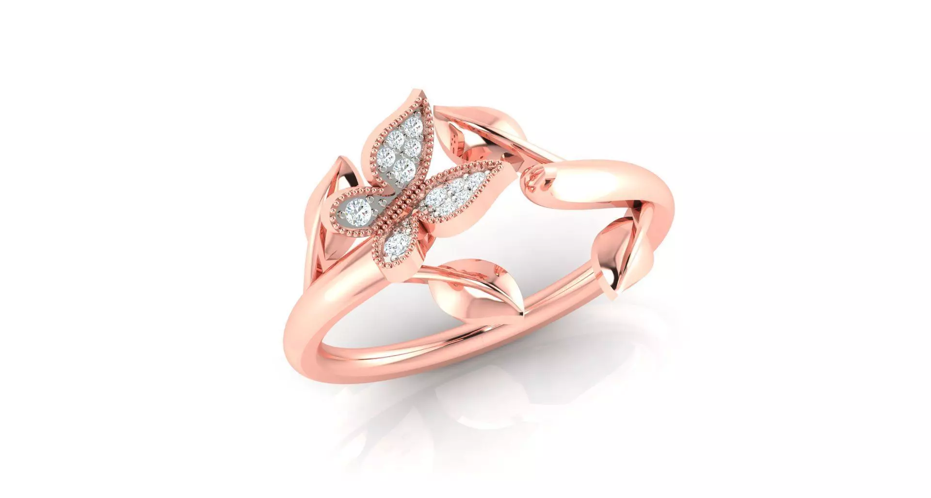 Women Ring Render 3dm STL OBJ FBX Details 3D print model_0