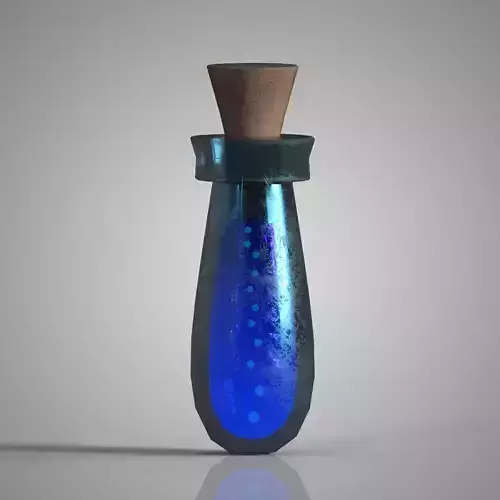 MagicMesh Potion of Mana Blue variant Game Ready 3D asset