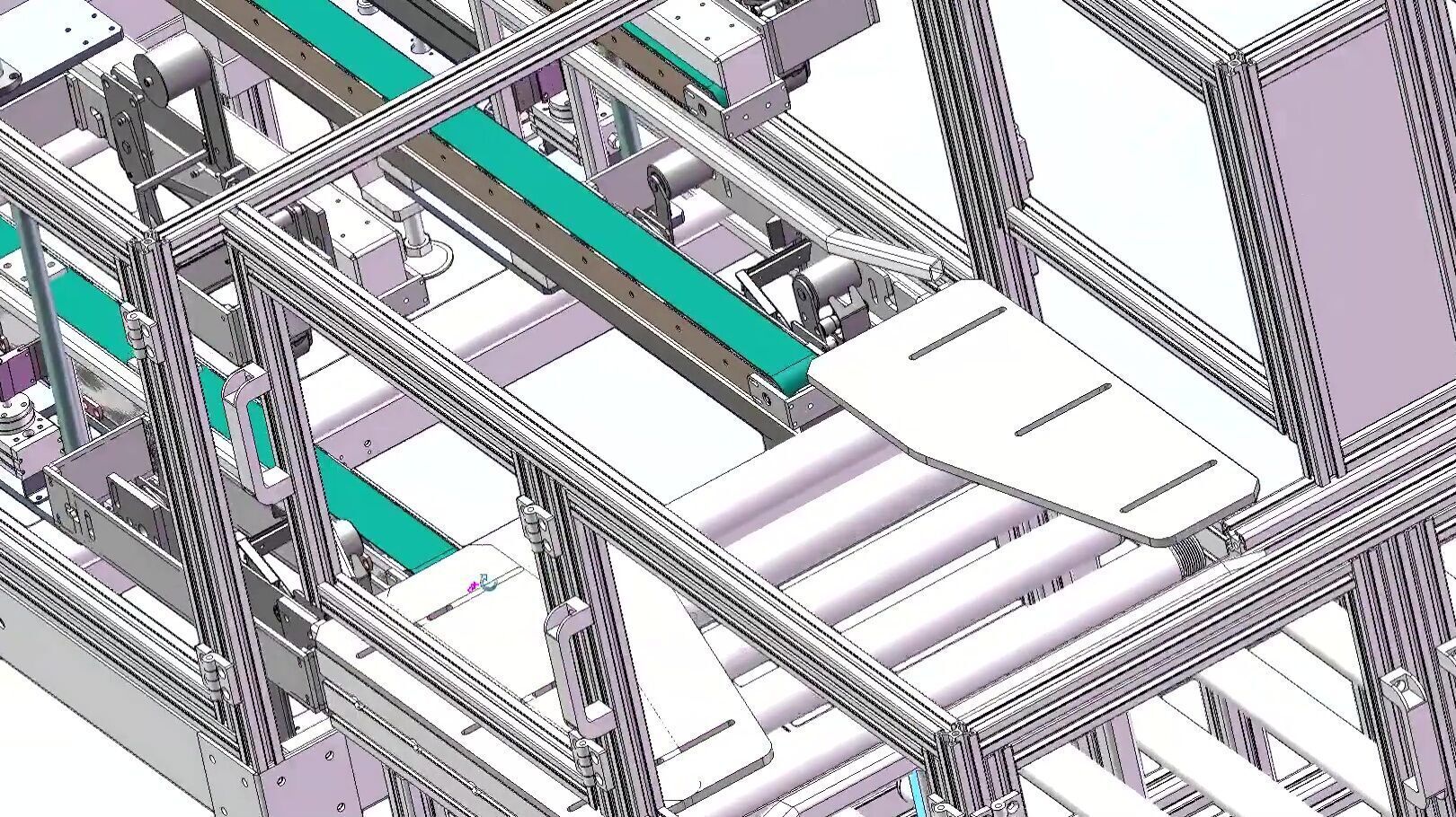 Fully Automated Carton Sealing and Packaging Line - Box Sealer 3D model_9