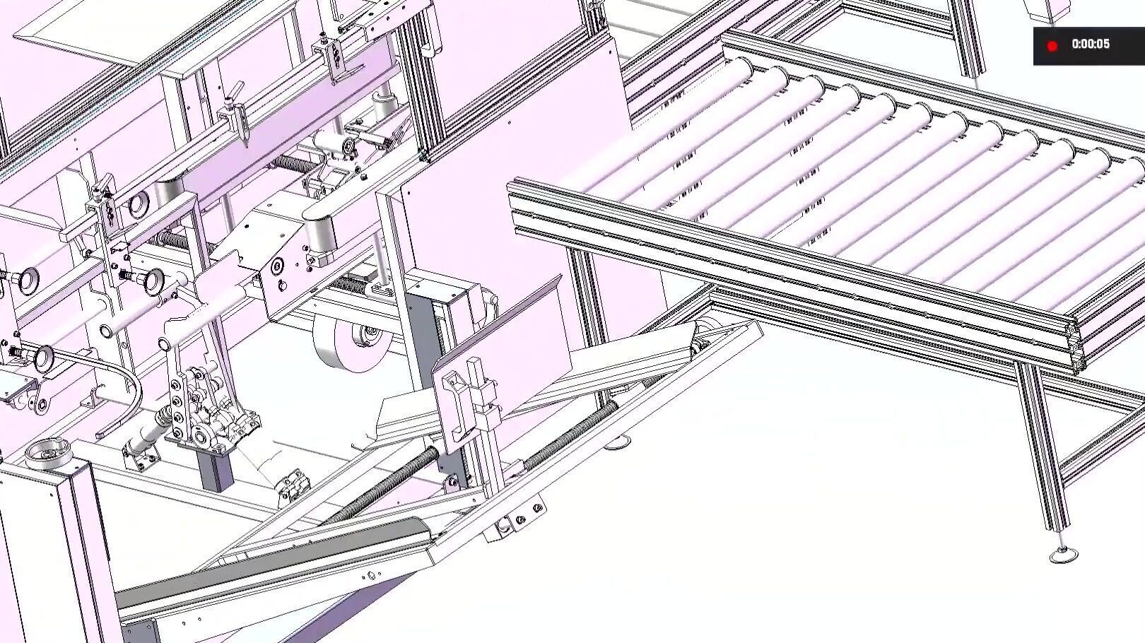 Fully Automated Carton Sealing and Packaging Line - Box Sealer 3D model_7