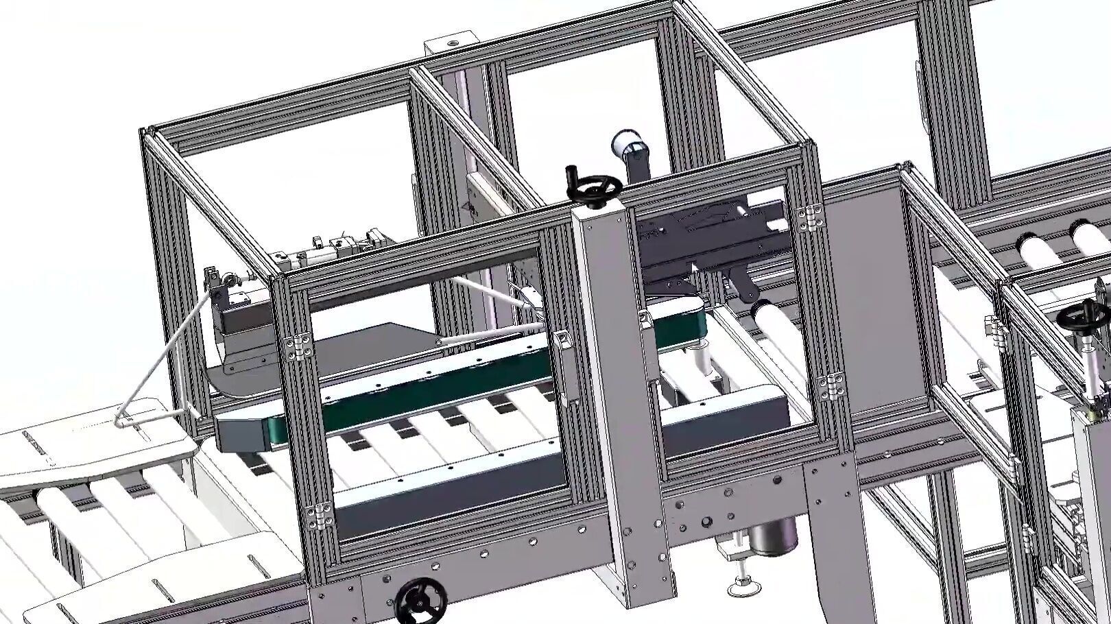 Fully Automated Carton Sealing and Packaging Line - Box Sealer 3D model_2