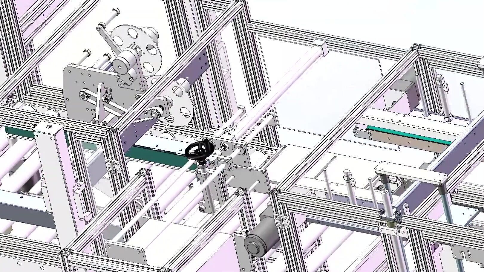 Fully Automated Carton Sealing and Packaging Line - Box Sealer 3D model_17