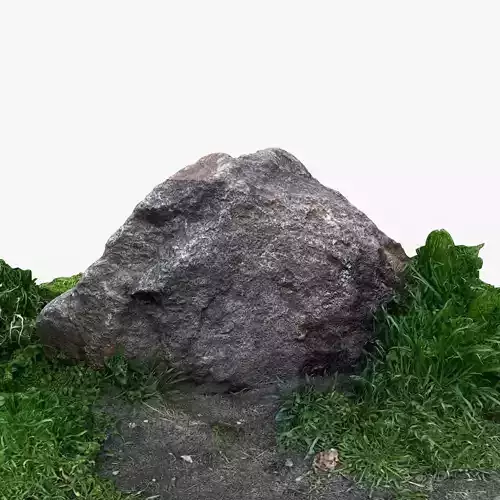 Photorealistic 3D scan of rock stone