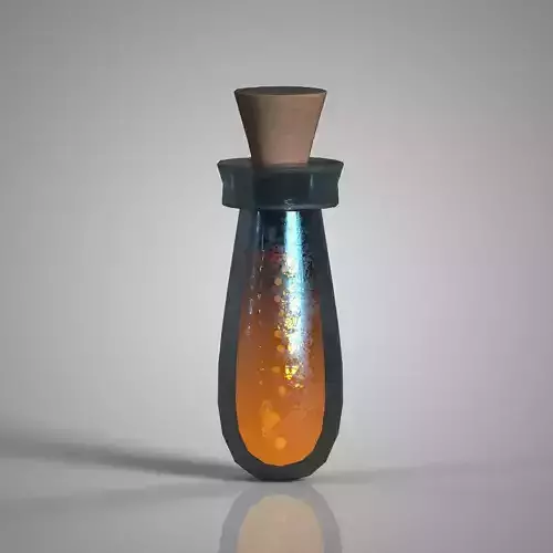 MagicMesh Potion of Stamina Orange Variant Game Ready 3D asset
