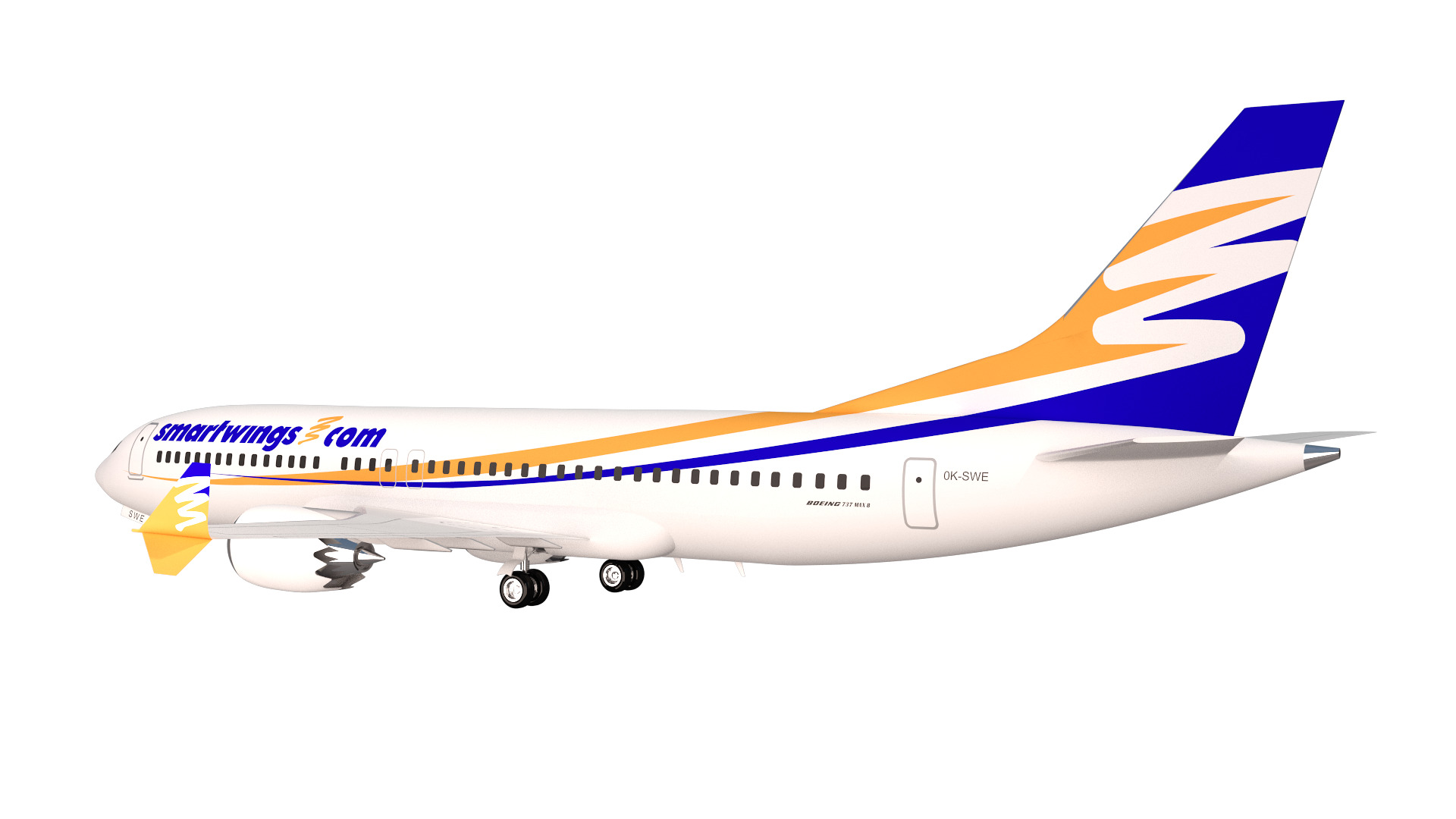 Smartwings Boeing 737 max 8 3D model_6