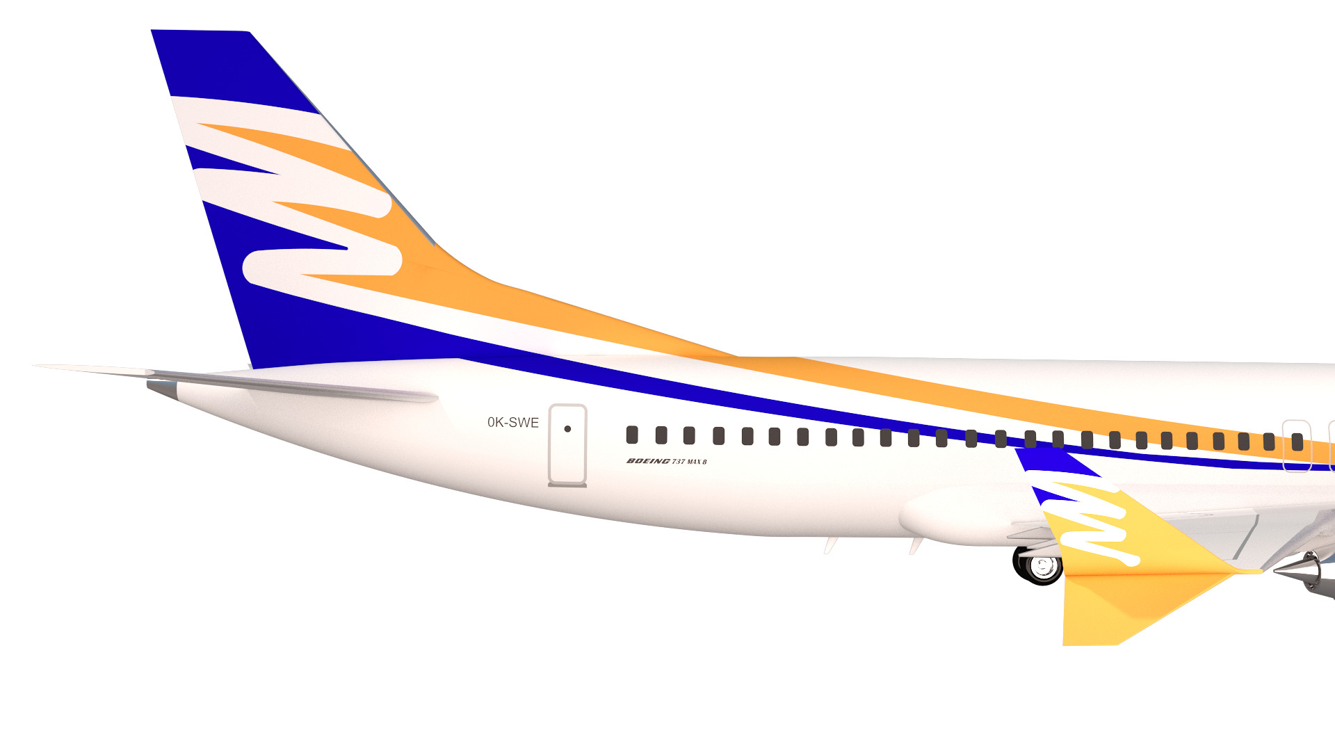 Smartwings Boeing 737 max 8 3D model_2