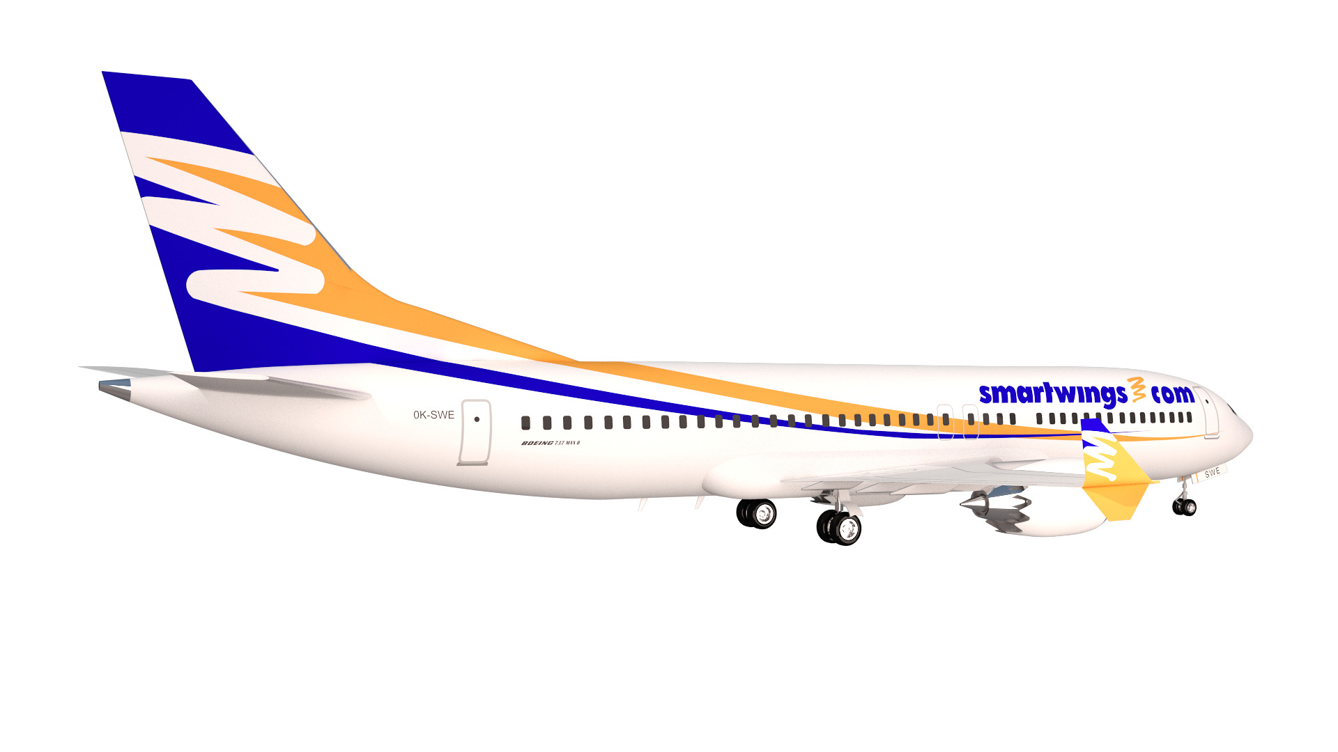 Smartwings Boeing 737 max 8 3D model_11