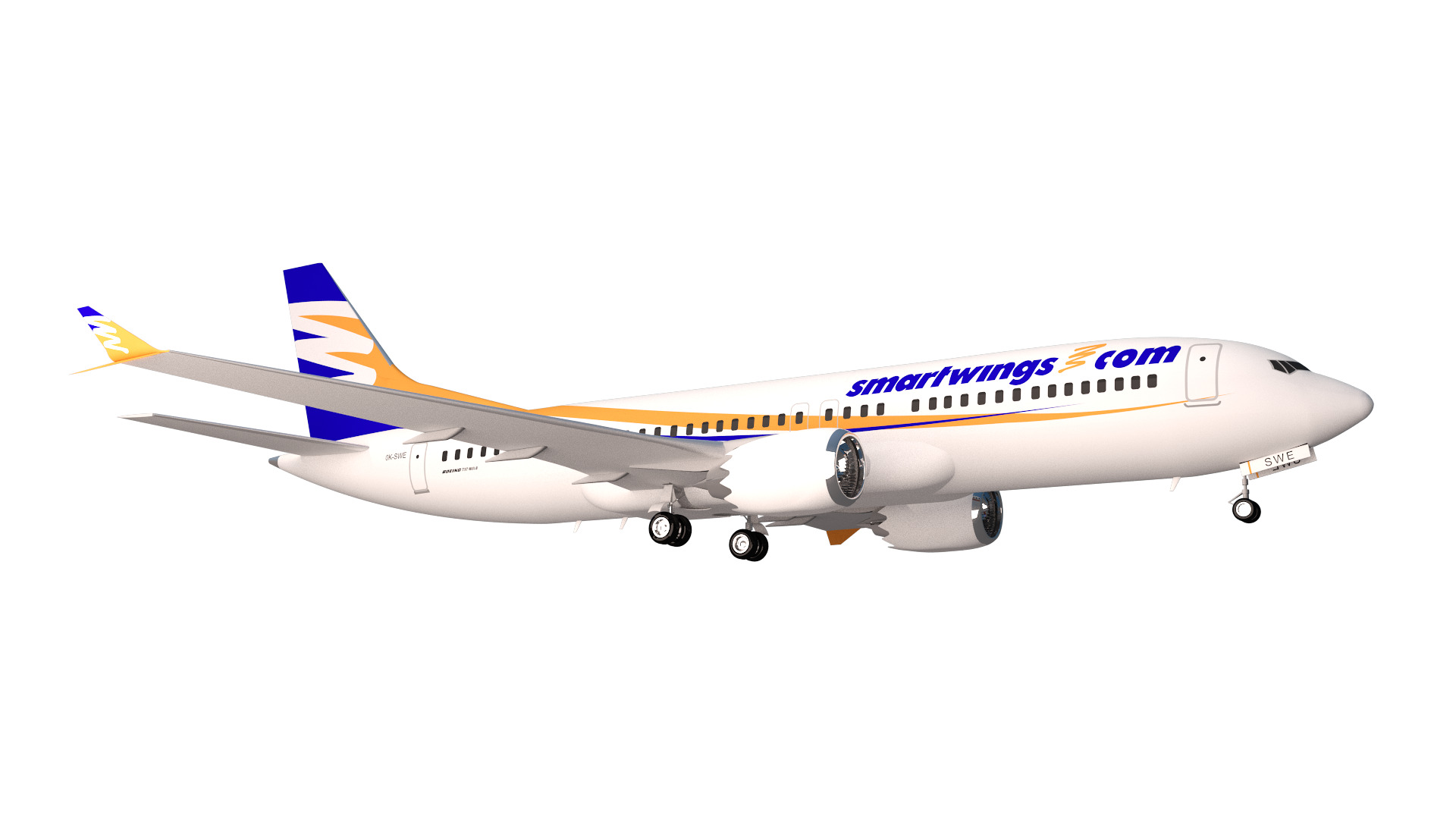 Smartwings Boeing 737 max 8 3D model_5