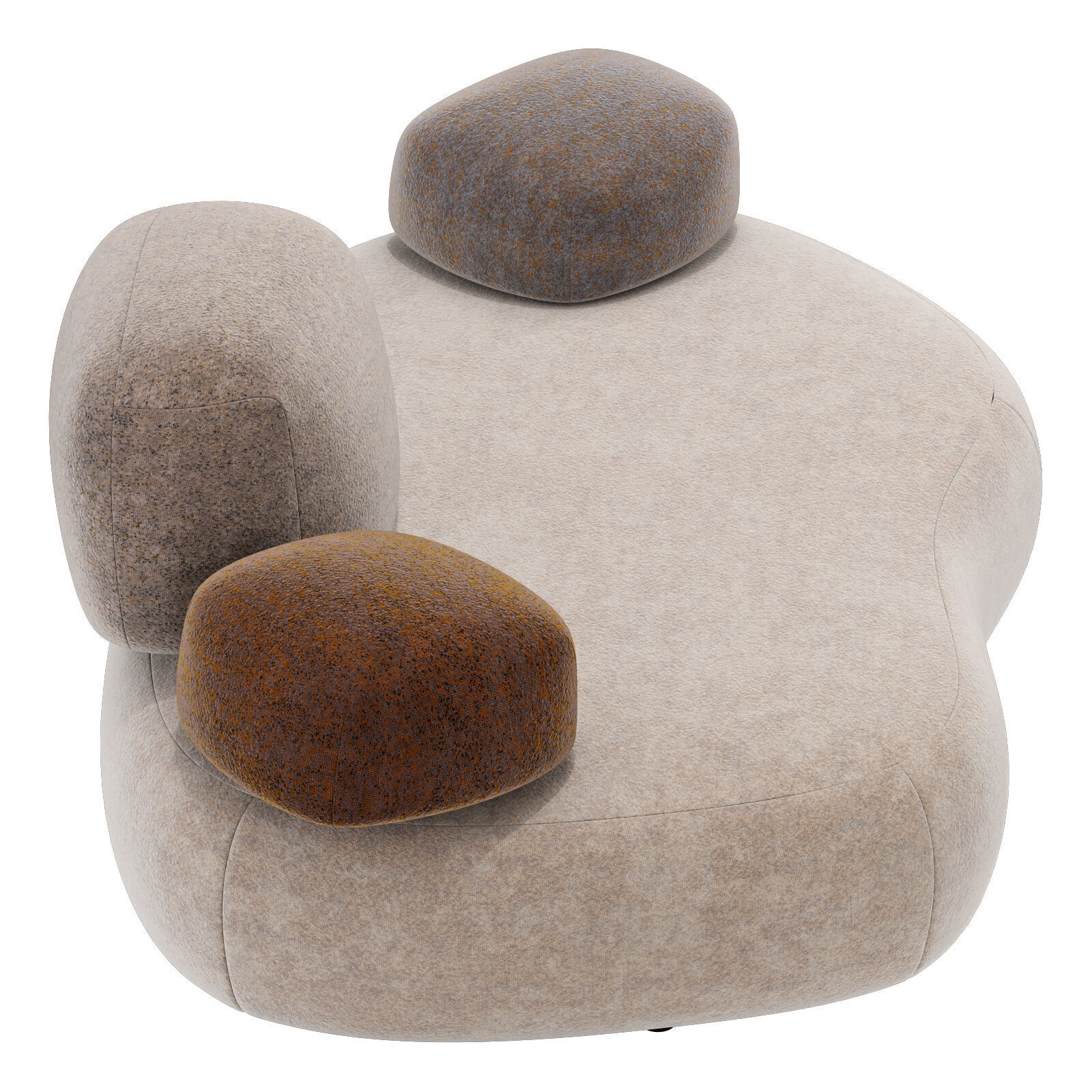 Moroso pebble element D1 3D model_3