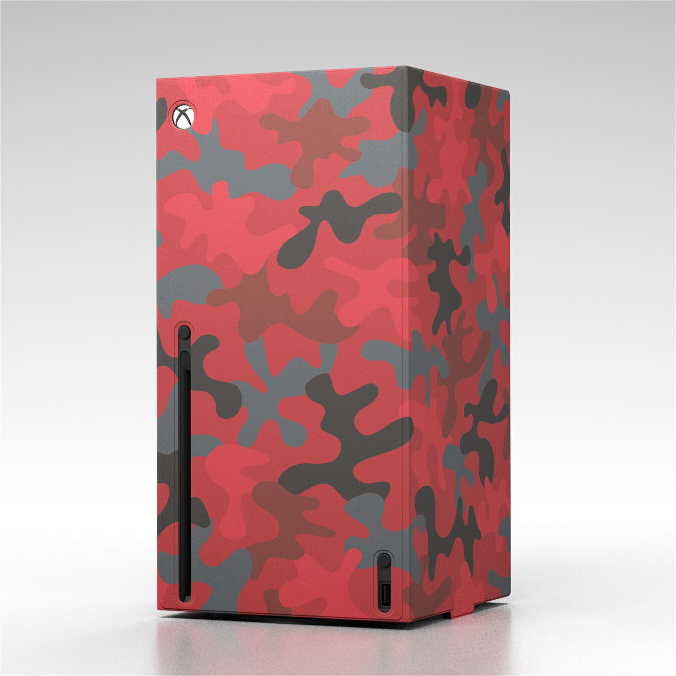 Xbox Series X Console Wrap Daystrike Camo 3D model_1