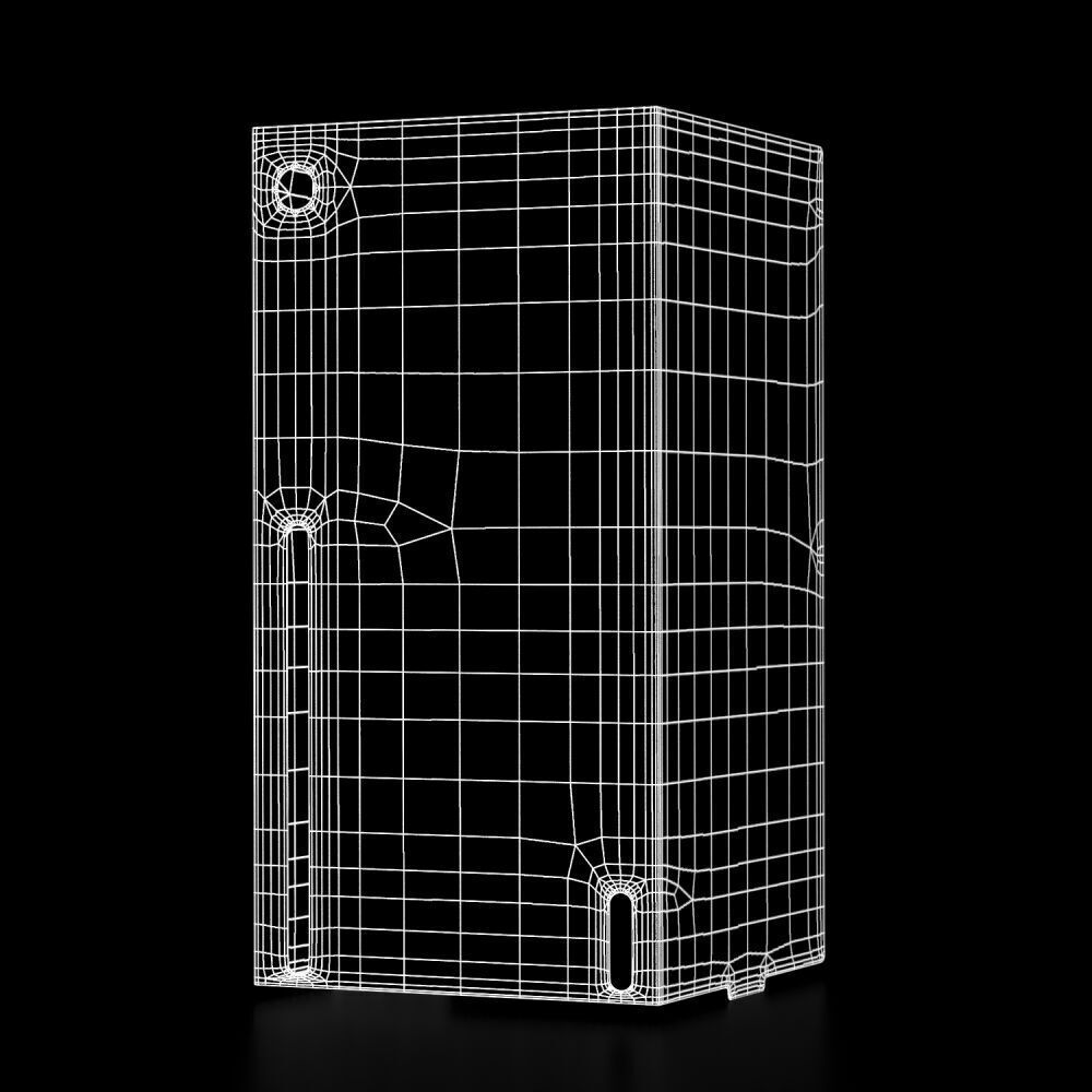 Xbox Series X Console Wrap Daystrike Camo 3D model_9