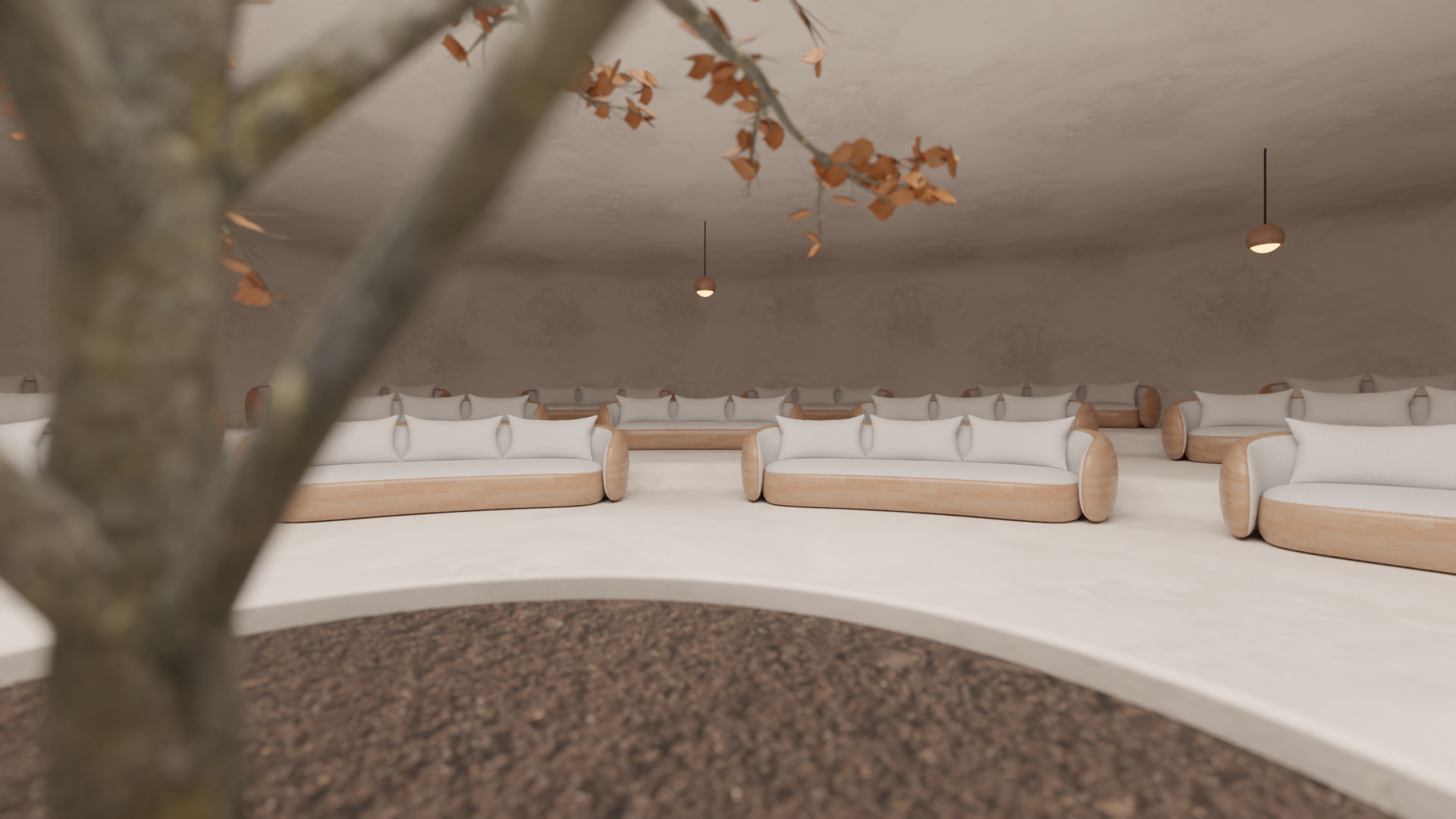 Metaverse Environment - Baked Low-poly 3D model_6