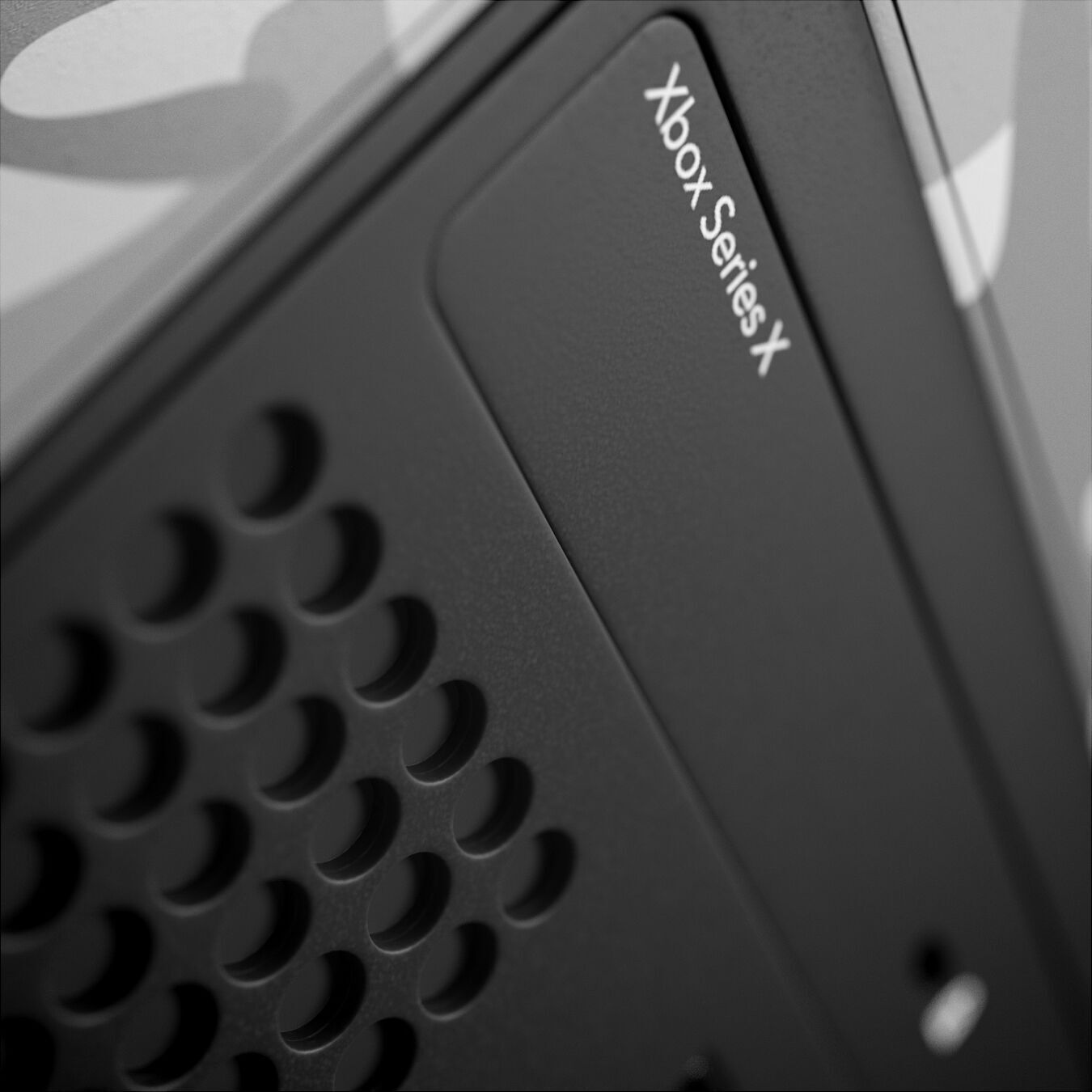 Xbox Series X Console Wrap and Controller Arctic Camo 3D model_5