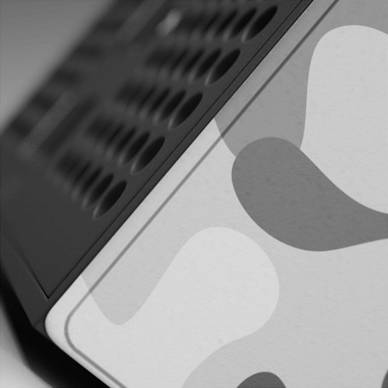 Xbox Series X Console Wrap and Controller Arctic Camo 3D model_6