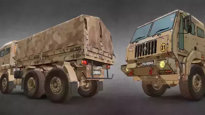 Army Truck Version 3 - Tarpaulin