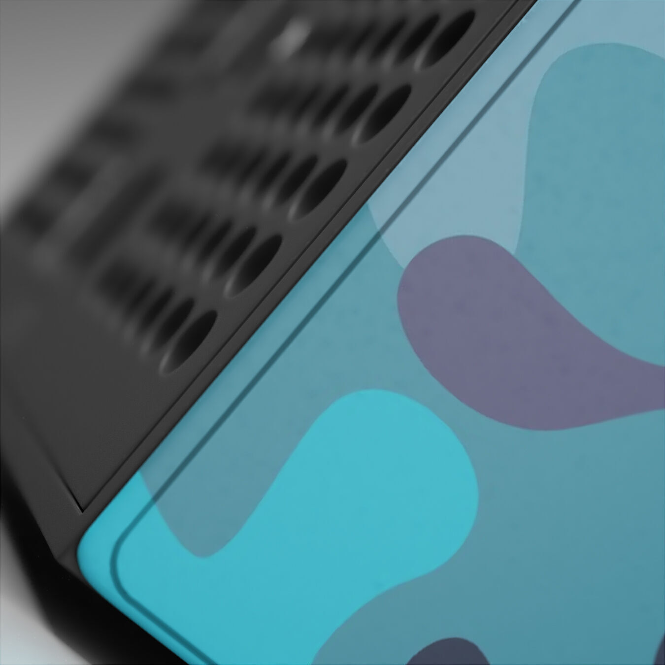 Xbox Series X Console Wrap and Controller Mineral Camo 3D model_6