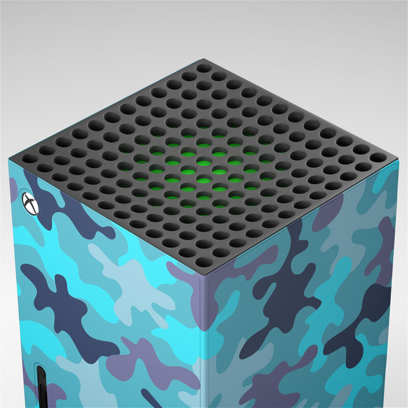 Xbox Series X Console Wrap and Controller Mineral Camo 3D model_3